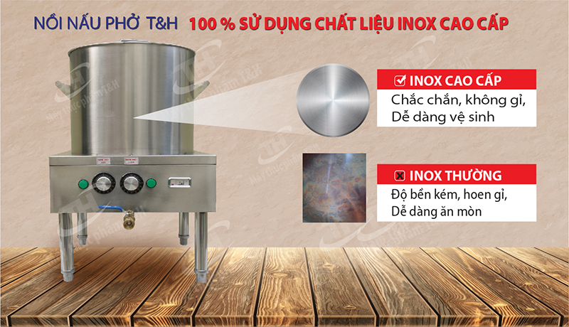 NỒI NẤU PHỞ ĐIỆN T&H 30 LÍT